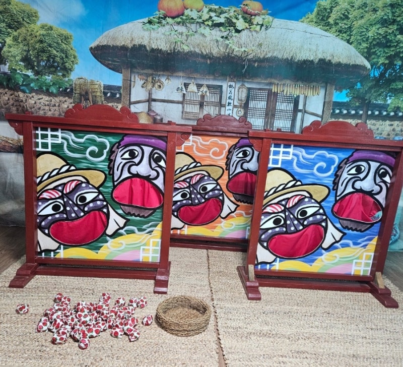 말뚝이 떡먹이기 사진