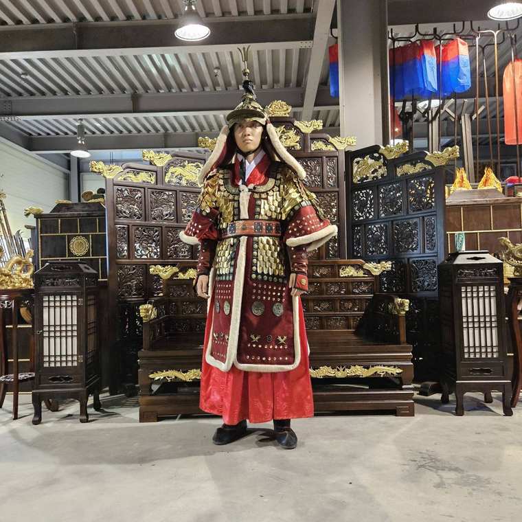 조선시대 갑옷 대여 새 촬영 사진 2